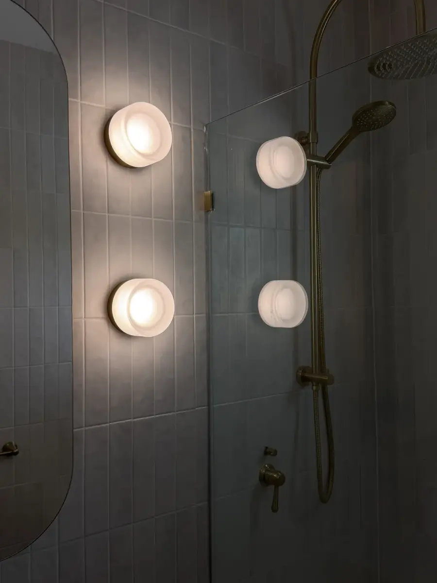 Bathroom feature lighting installed by ARKD Electrical in a Brisbane home